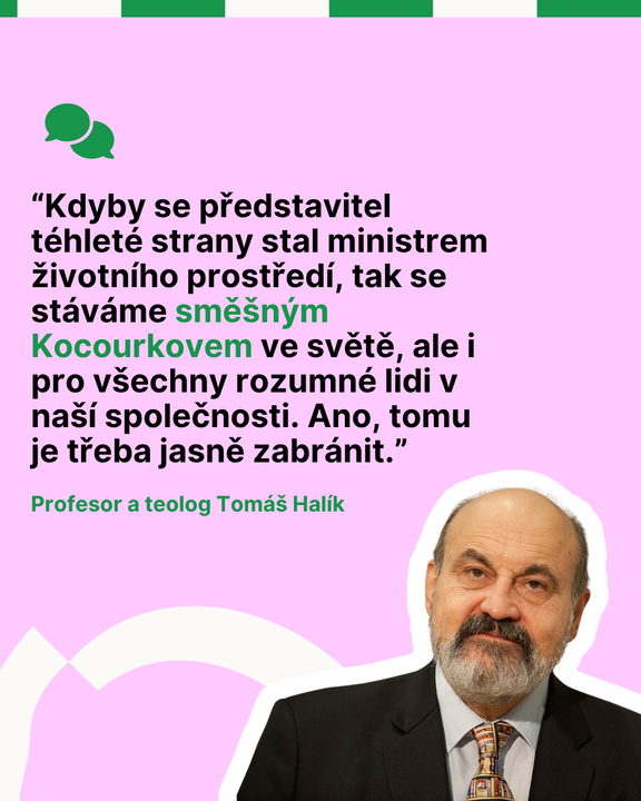 Osobnosti o vedení MŽP: Jiří Pehe, Magda Vašáryová, Bedřich Moldan, Marek Vácha a Tomáš Halík nemlčí